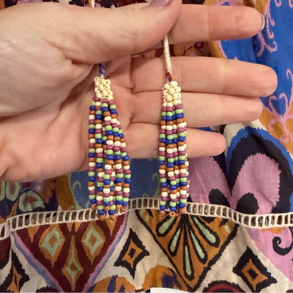 FARM Rio Heart Design Long Sleeve Blouse Peter Pan Collar Size Small, NWT - Picture 4 of 11